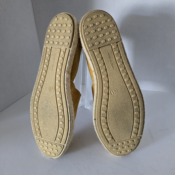 Miz Mooz Celestine Mustard Yellow Leather Espadrille Flats Size 41/US9.5-10 - Picture 7 of 8